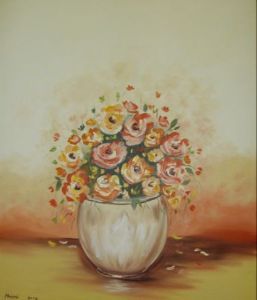 "Vase of Roses"
