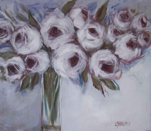 "White Flower, with Soft Shades of Lilac"