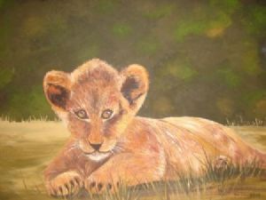 "Lion Cub Resting"