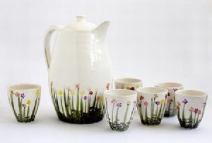 "Poppy Field (Jug and 6 Tumblers)"
