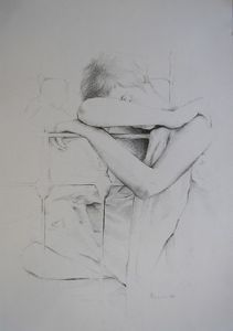 "Woman on Bed"