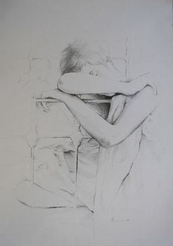 "Woman on Bed"