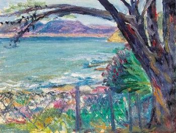"Boyes Drive with Pine Trees"