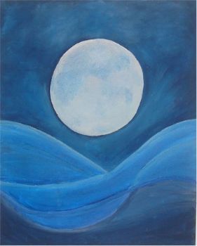"Full Moon over the Valley"