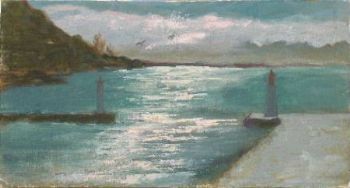 "Kalk Bay Harbour 'Contre Jour'"