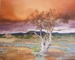 "Karoo Landscape, Shepherd's Tree"