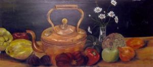 "Copper Kettle and Fruit"