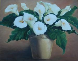 "Arum Lilies in Bucket"