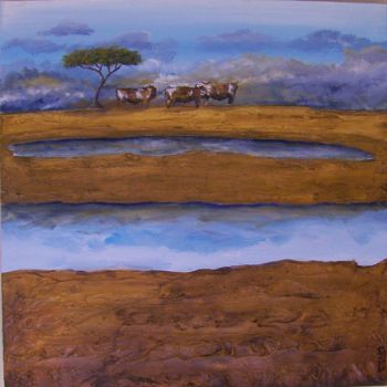 "Cattle Under Solitary Tree"