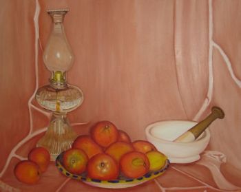 "Glass Oil Lamp"