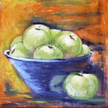 "Bowl of apples"