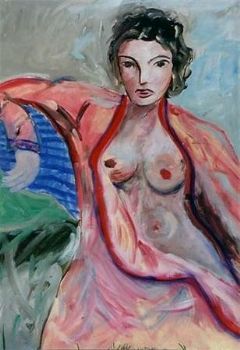 "Nude with Red Coat"
