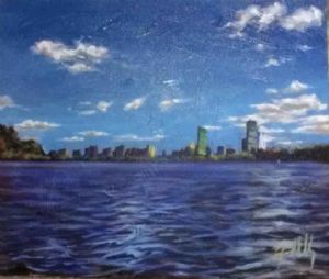 "Boston Skyline from Harbor"