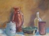"Still Life with Brass and Delft"