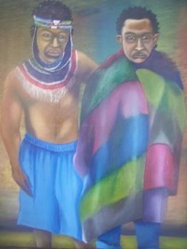 "Two Ndebele Men"