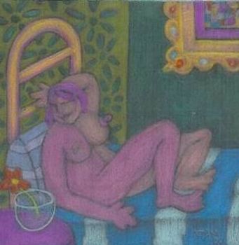 "reclining a bit"
