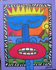 "Afro Surfer 2"