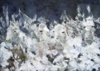 "Horses Running Through Water"