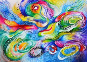 "Raining Out Martini and Jellyfish - 3108"