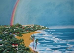"Rainbow over Salt Rock"