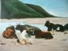 "Cattle on the beach"