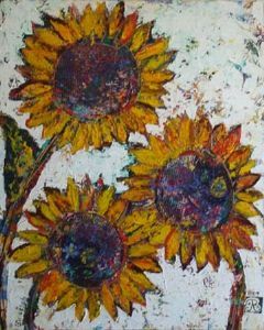 "Three Sunflowers"