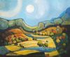 "Landscape with Full Moon"