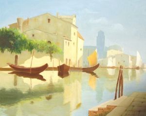 "Lagoon Scene near Venice"