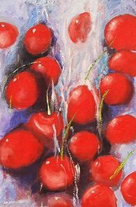 "Washing cherries"