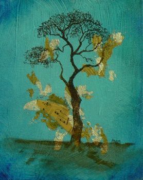 "Tree on Blue"