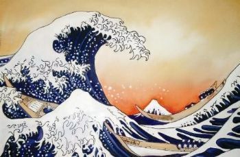 "Copy of Tsunami by Hokusai"