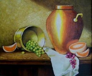 "Spanspek en Kruik - Melon and Pitcher"