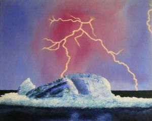 "Lightning over Iceberg"
