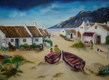 "Cape Town Fisherman Scene"