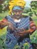 "Xhosa Woman Picking Grapes"