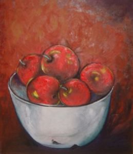 "Still Life of Red Apples"