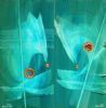 "Marine mood diptych"