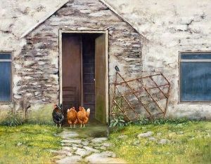 "Hens of the Crofter's Cottage"