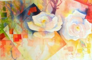 "Roses in Full Bloom"