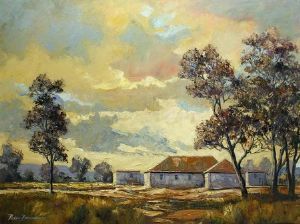 "Farmstead at Dawn"