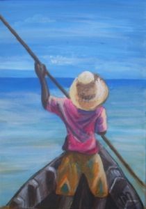 "Mozambican Boatman"