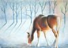 "Pony in a Winter Landscape"