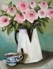 "Roses in Enamel jug"