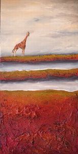 "Lone giraffe"