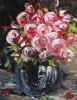 "Rose with black vase"