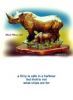 "Black Rhino and Calf"