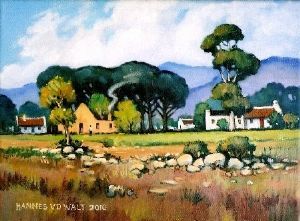"Landscape with Yellow House"