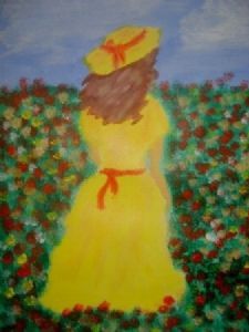 "Lady in Poppy Field"