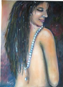 "Woman with Pearl Necklace"