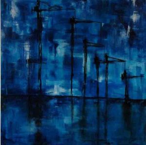 "Cranes over Water"